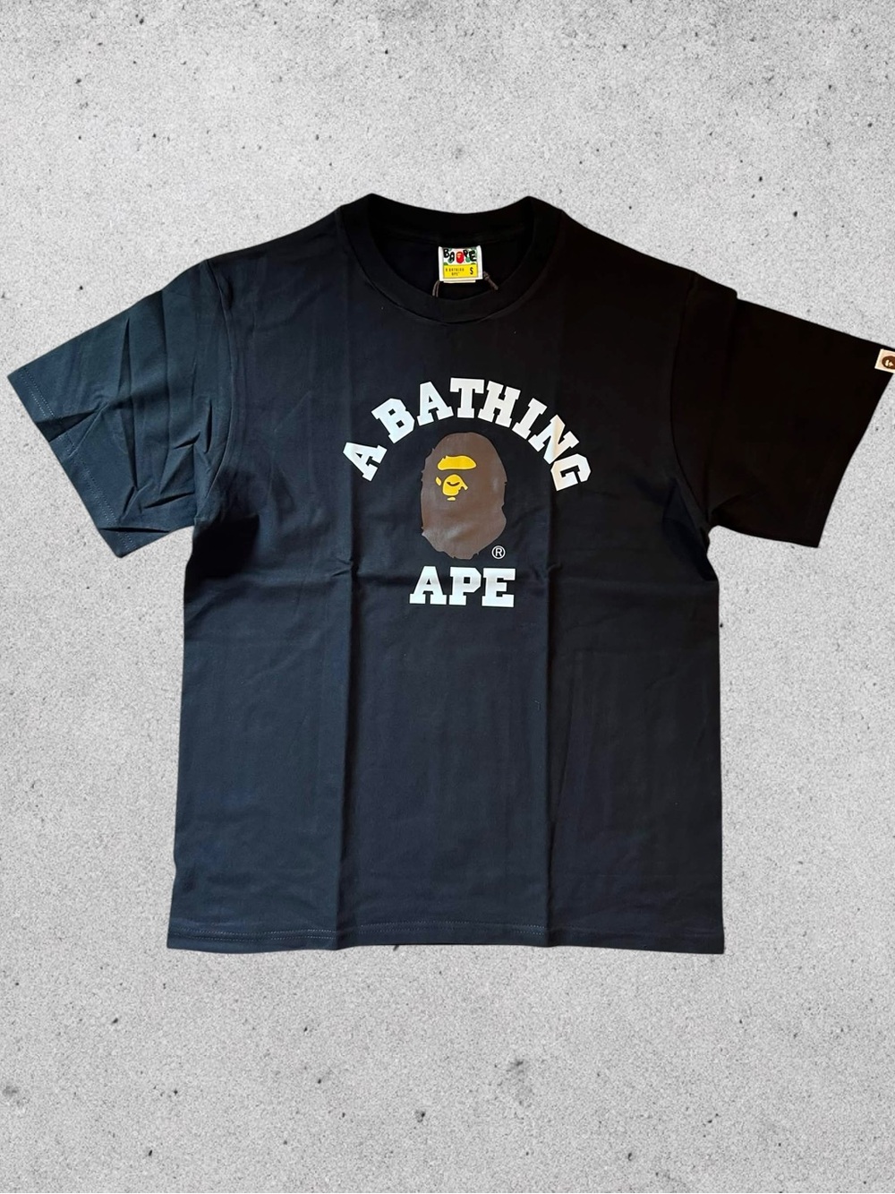 A Bathing Ape Black college tee